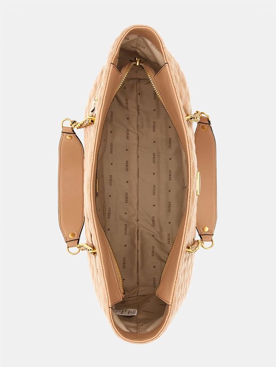 Módní Giully Tote kabelka, Béžová barva, 2023