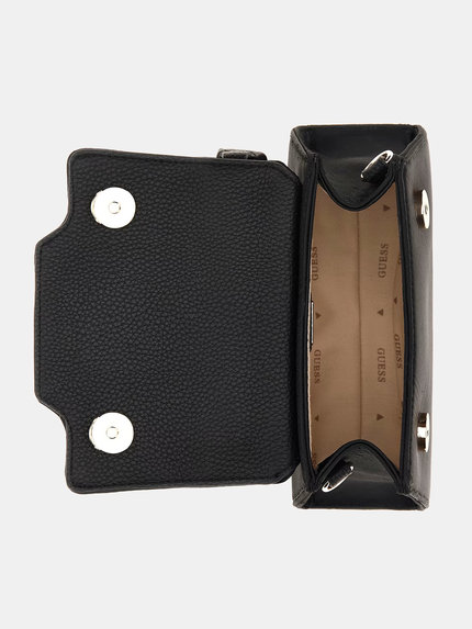 Módní Velina kabelka, Černá barva, 2023