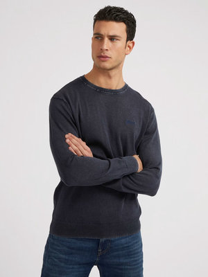 GUESS – Tommy svetr, Modrá, Navy barva