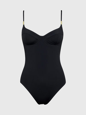 Calvin Klein Swimwear – Core Solids plavky, Černá barva