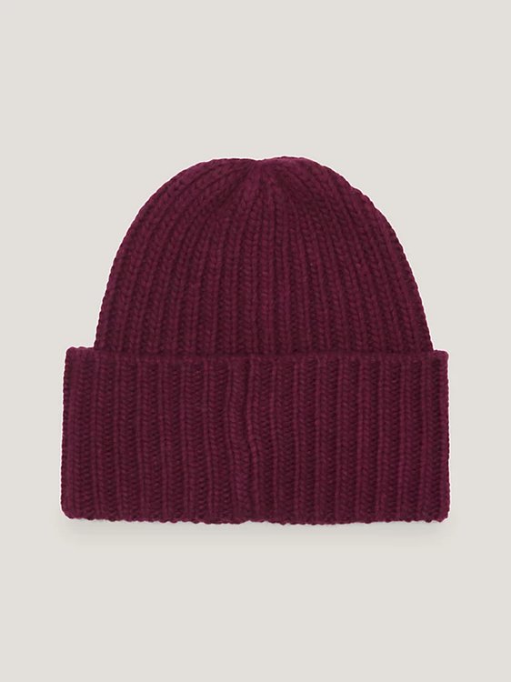 Limitless Chic čepice – Tommy Hilfiger, Vínová barva Ženy