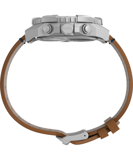 Módní Ridge hodinky, Hnědá, Stříbrná barva, 2024