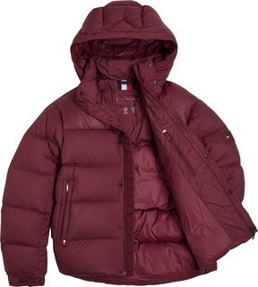 Luxusní Mix Down bunda, Červená barva, M, L, XL