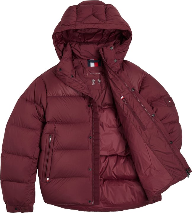 Luxusní Mix Down bunda, Červená barva, M, L, XL