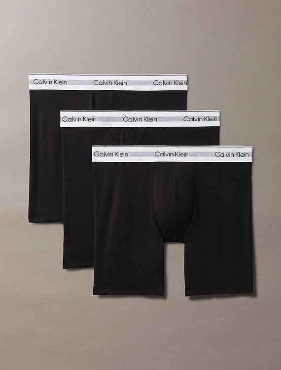 Calvin Klein Underwear – Modern Air boxery 3ks, Černá barva