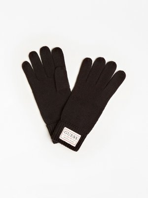 Guess – Logo rukavice, Černá barva