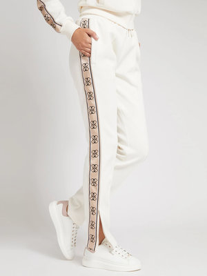 Guess, Krémová barva Britney 4G logo tepláky