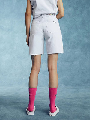 Relaxed denim šortky – Calvin Klein Jeans, Bílá barva Ženy