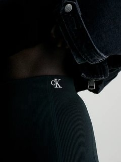 Luxusní Back Zip Knitted sukně, Černá barva, XS, S, M, L