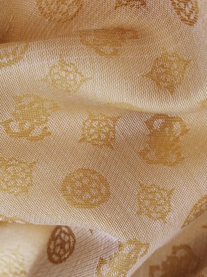 4G peony logo šátek – GUESS, Béžová barva Ženy