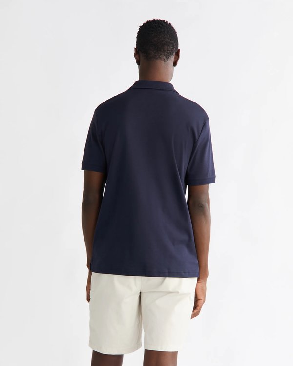 Smooth Cotton polo – Calvin Klein, Modrá barva Muži