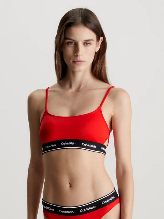 CK Meta plavky – Calvin Klein Swimwear, Červená barva Ženy
