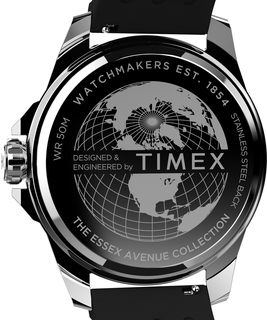 Essex hodinky Černá, Stříbrná barva Muži