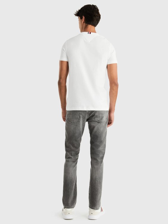 Módní Printed Badge triko, Bílá barva, 2024