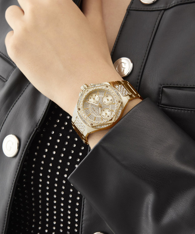 GUESS, Zlatá barva Envy hodinky