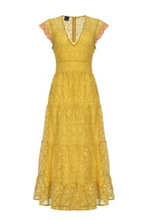 Pinko – Šaty Astrorobot, Žlutá barva