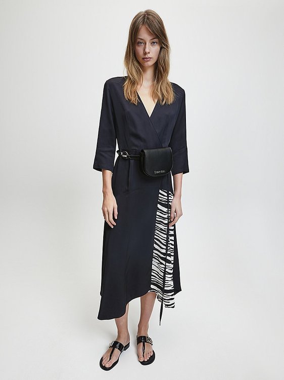 Kabelka CK Chain Belt Černá barva Ženy, Ženy