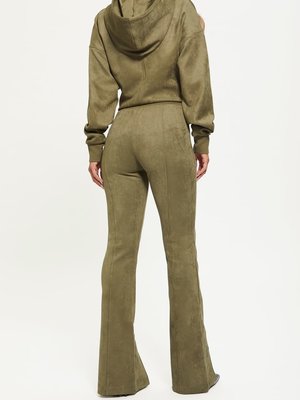 Stela kalhoty – Guess, Khaki, Zelená barva Ženy