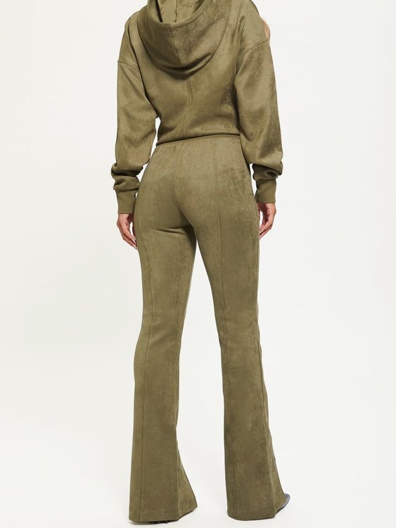 Stela kalhoty – Guess, Khaki, Zelená barva Ženy