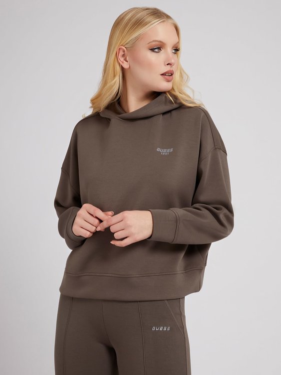 Guess – Christi mikina, Hnědá barva