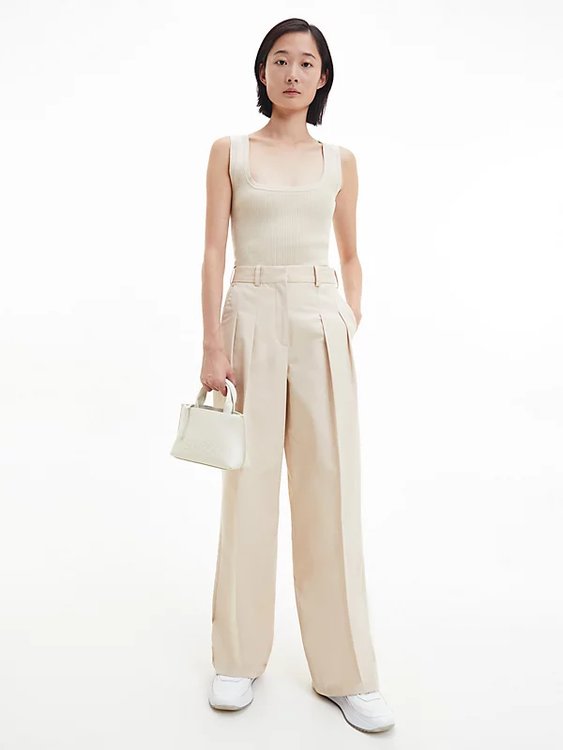 CK Set kabelka Bílá, Krémová barva Ženy