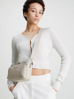 Luxusní CK Must crossbody, Béžová barva, OS