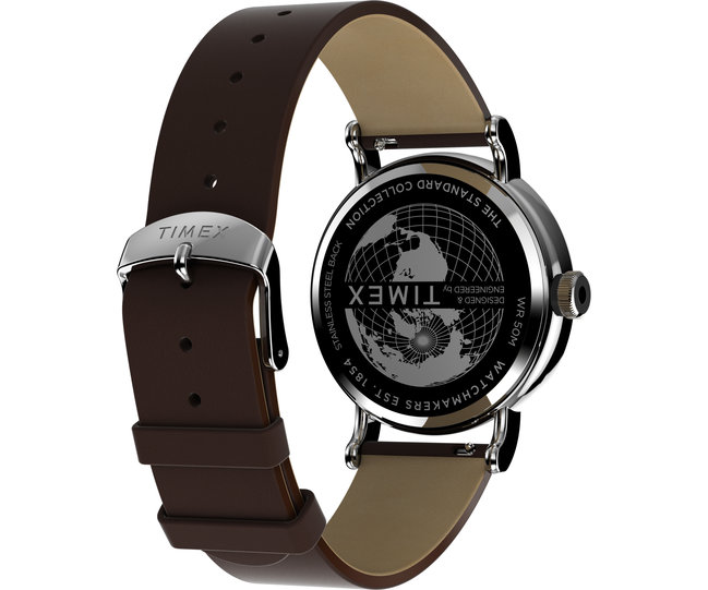 Módní Standard hodinky, Hnědá, Stříbrná barva, 2023