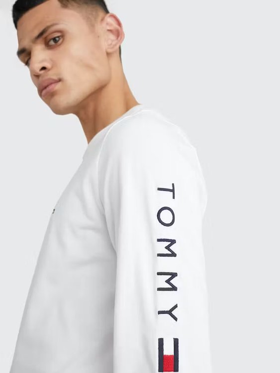 Luxusní Tommy Logo triko, Bílá barva, M, L, XL, XXL