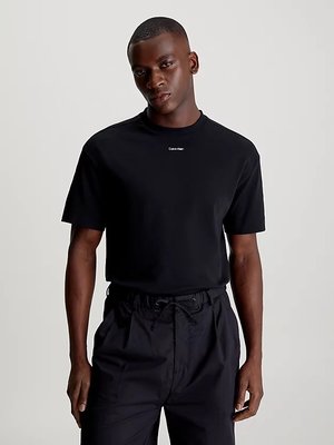 Calvin Klein – Nano Logo triko, Černá barva