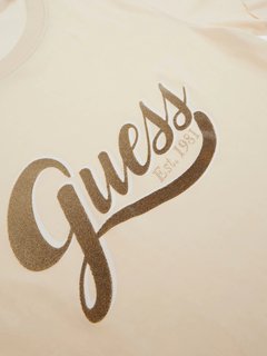 Glittery Logo triko Krémová barva Ženy