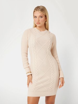 GUESS – Serena šaty, Béžová barva