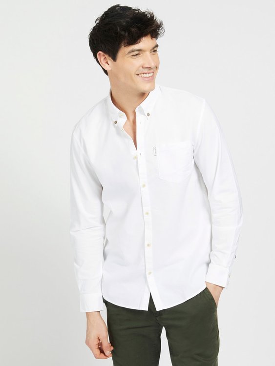 Módní Oxford košile, Bílá barva, 2020, 2021