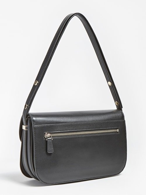 Módní Hensely kabelka, Černá barva, 2021