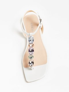 Guess, Bílá barva Sefora sandálky 2