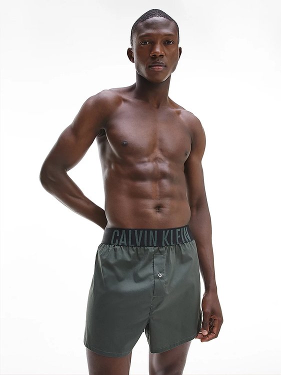 Intense Power trenky 2ks – Calvin Klein Underwear, Khaki, Modrá barva Muži