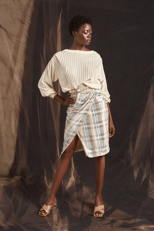 Módní Motor svetr, Béžová barva, 2022