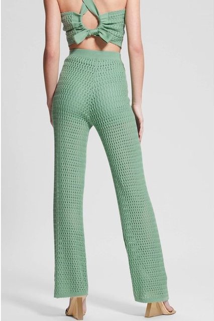 Módní Yasmina kalhoty, Zelená barva, 2023