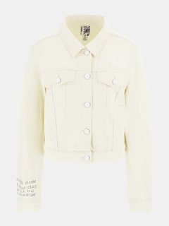 Stevie Denim bunda Krémová barva Ženy