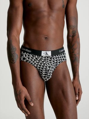 1996 Cotton slipy – Calvin Klein Underwear, Černá barva Muži