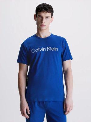 Calvin Klein Underwear – Reconsidered Steel pyžamové triko, Modrá barva