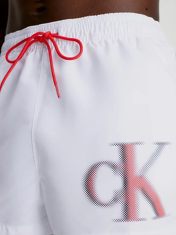 Luxusní CK Monogram plavky, Bílá barva, M, L, XL