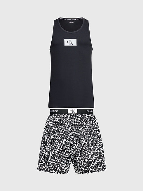 CK 96 pyžamový set Černá barva Muži