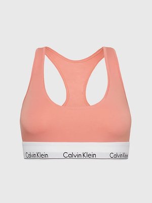 Calvin Klein Underwear – Modern Cotton podprsenka, Korálová červená, Oranžová barva