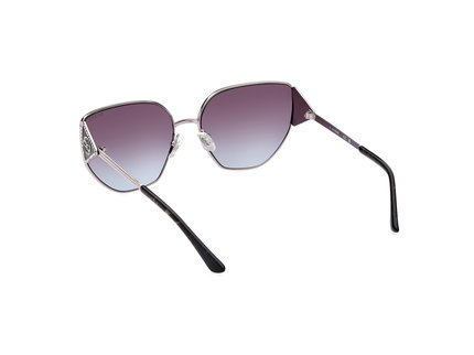 Módní Sluneční brýle, Černá, Stříbrná barva, 2022