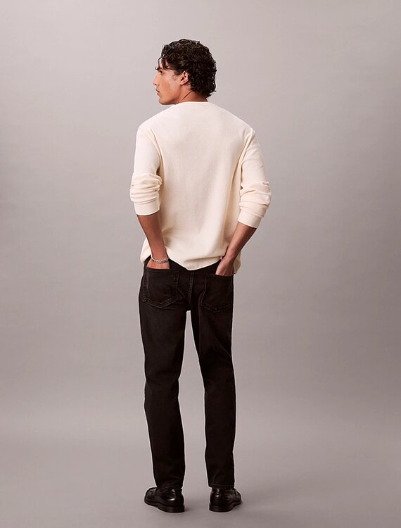 Luxusní Avery black stone jeany, Černá barva, 32/32