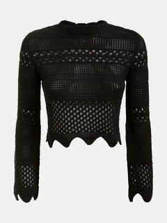 Guess – Svetrový top, Černá barva