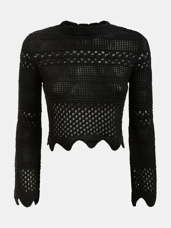 Guess – Svetrový top, Černá barva