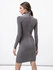 Módní Metallic šaty, Šedá barva, 2022