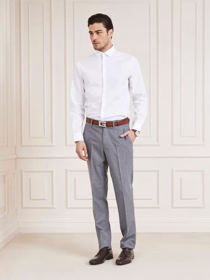 Módní Benny košile, Bílá barva, 2022