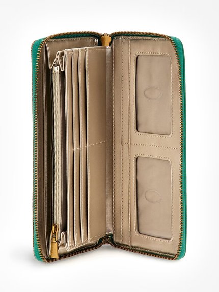 Módní Katey peněženka, Zelená barva, 2023